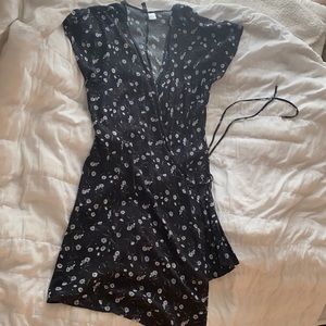 H&M Flower midi wrap dress